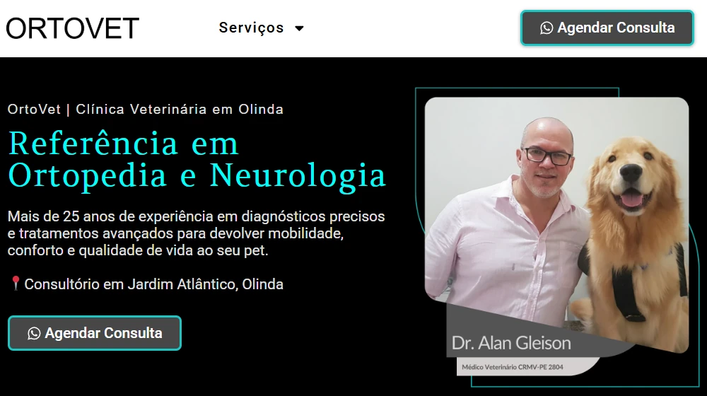 ortovet site cliente viaweb